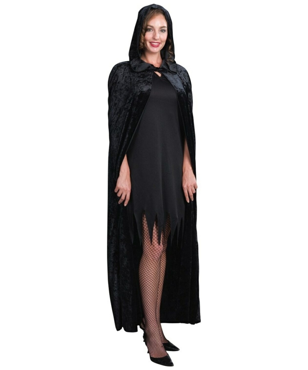 Hooded Velveteen  Cape