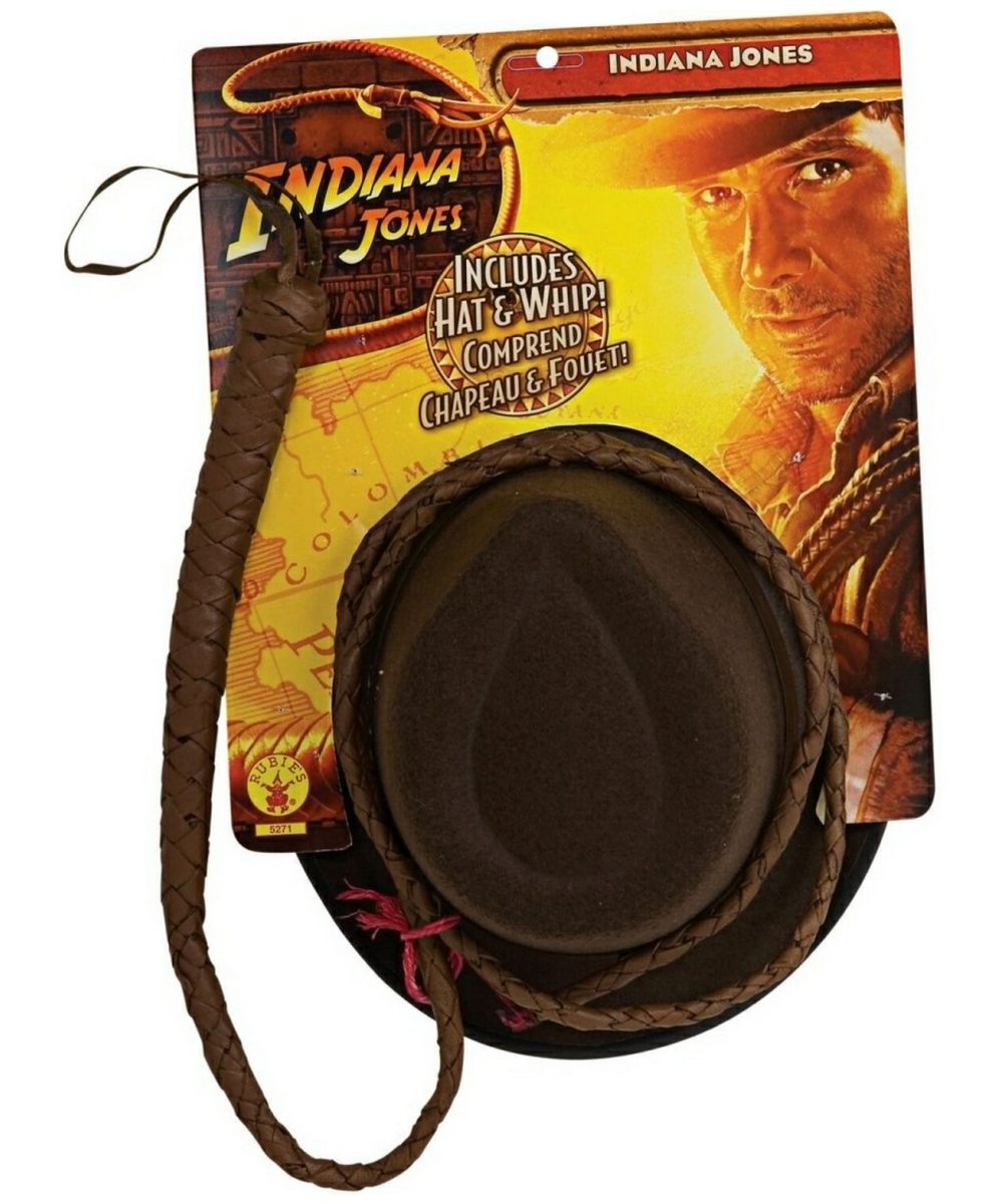 Indiana Jones Hat and Whip Set