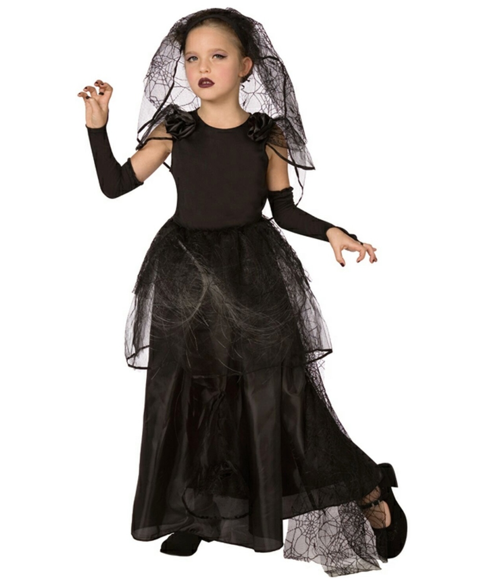 Bride Light Up Dark Child Costume - Girl Bride Costumes