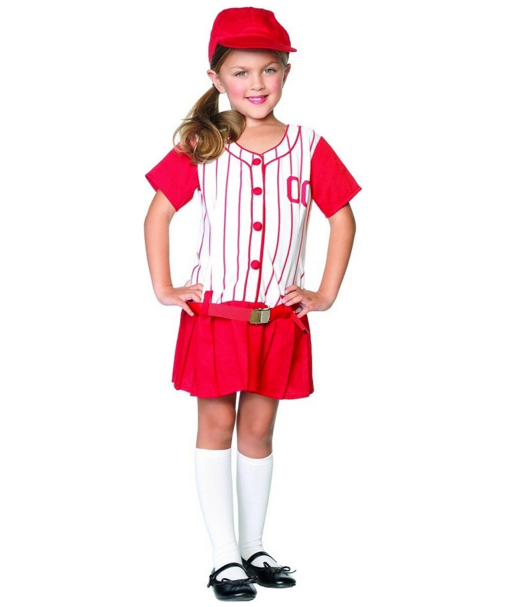 Kids Little Miss Slugger Costume