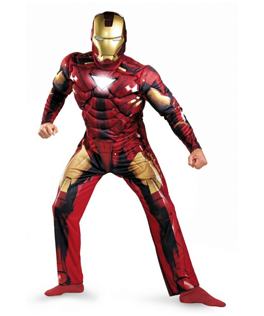 Adult Iron Man 2 Mark Vi Muscle Ironman Movie Costume