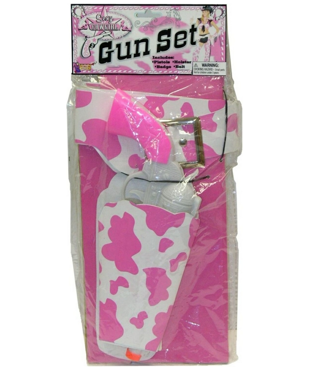 Kids Pink Guns And Holster Set