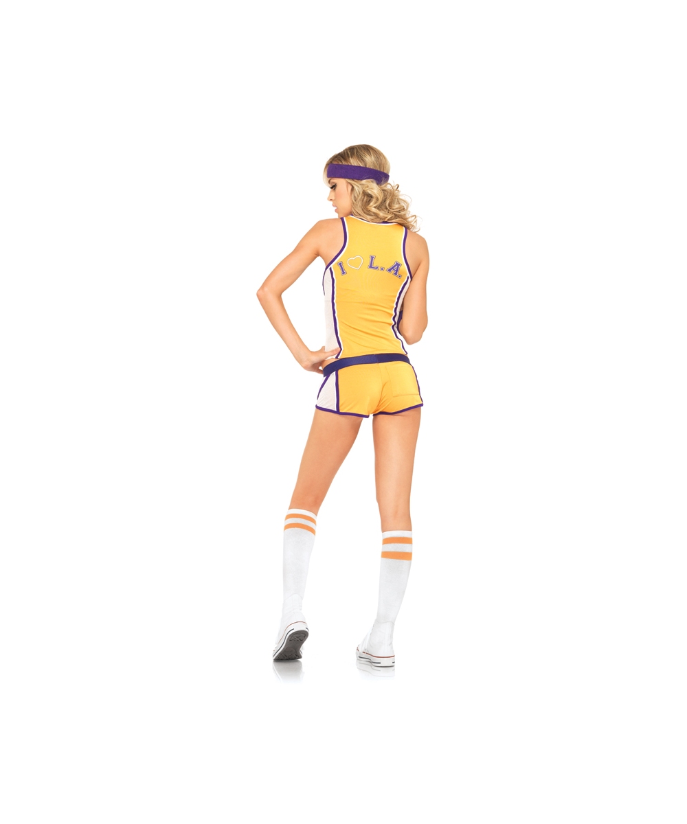 LA Lakers Cheerleader Adult Womens Costume 