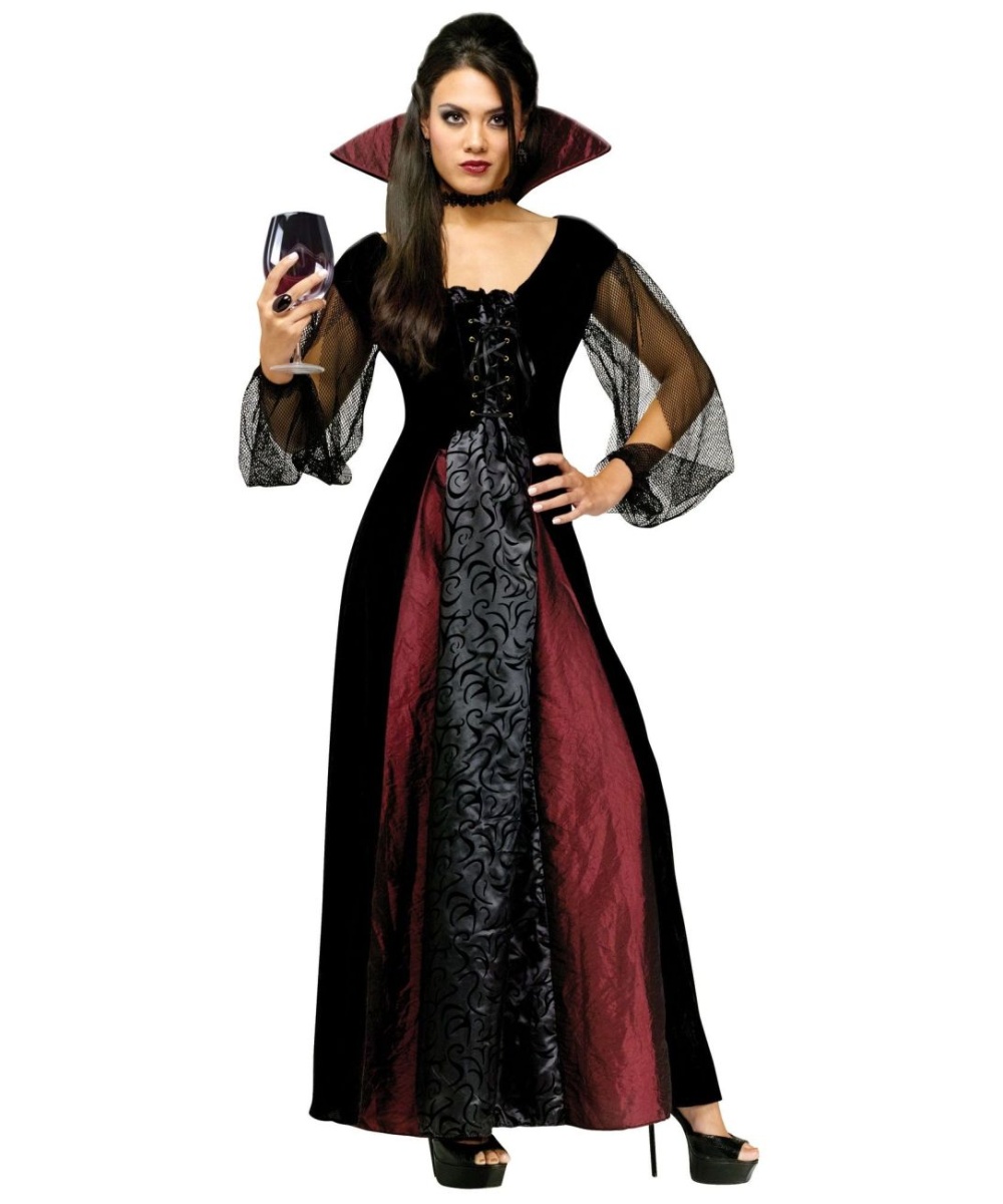 Vampire Goth Maiden Adult Costume - Women Halloween Costumes