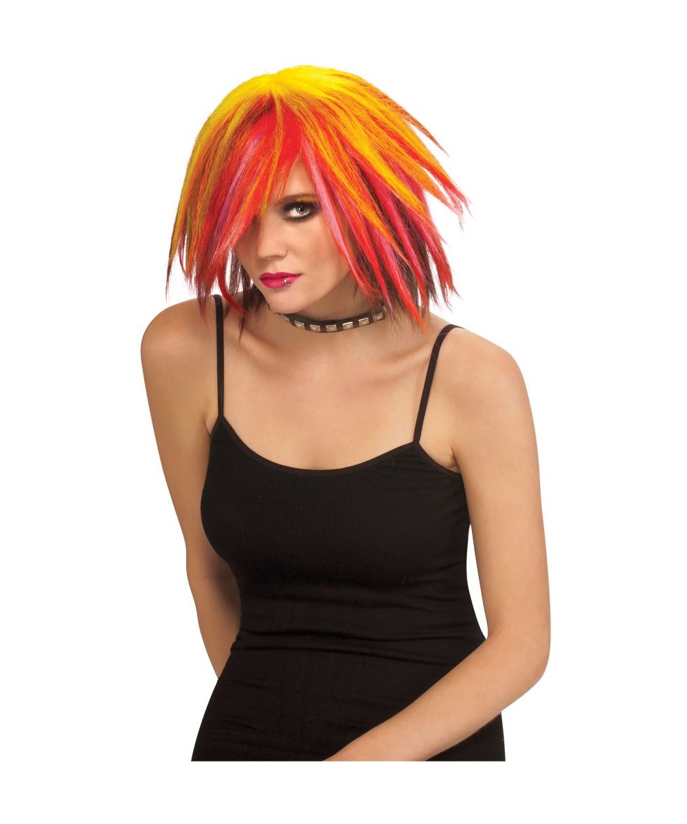 Multicolor Pixie Women Wig