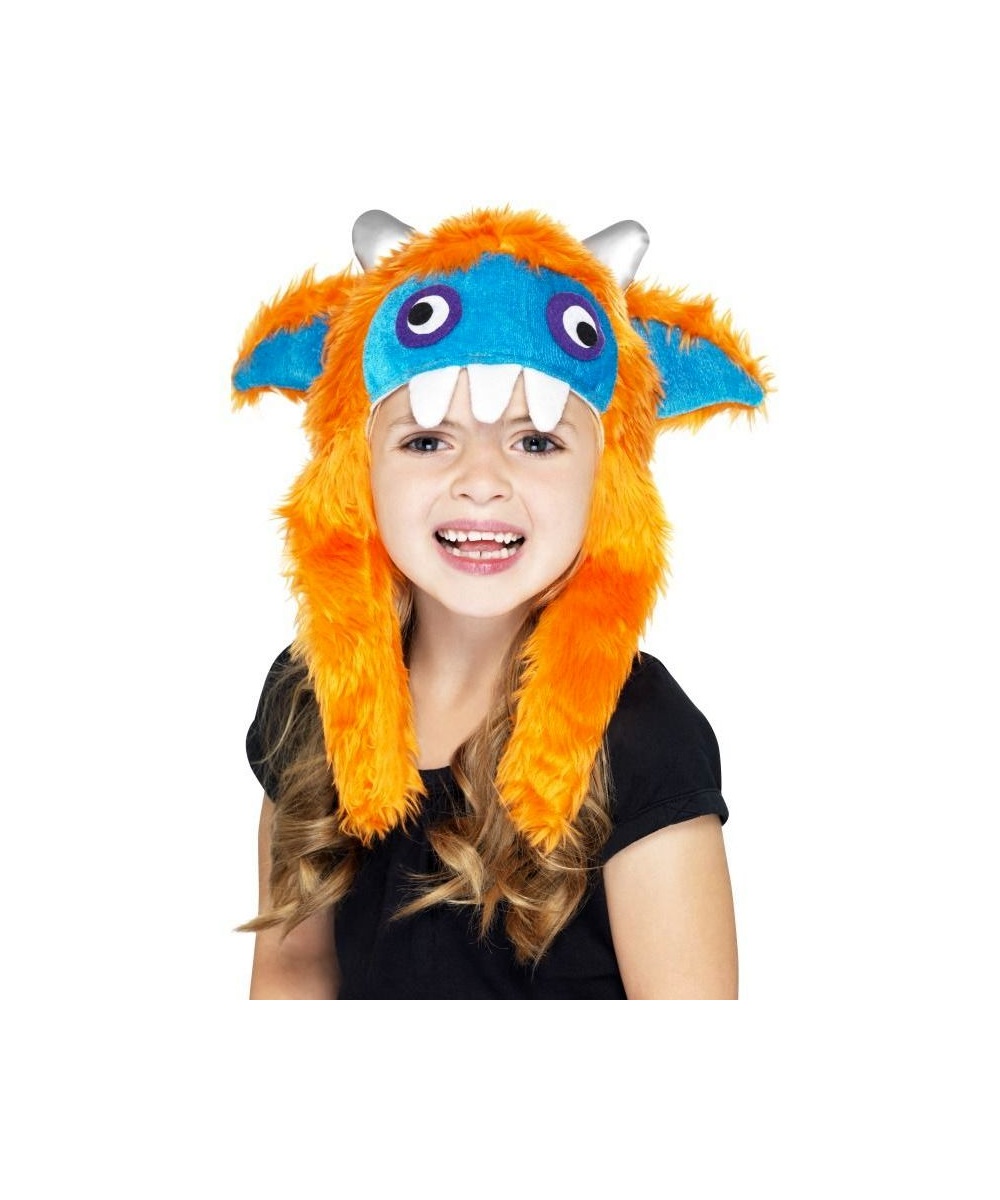 Orange Monster Kids Hat