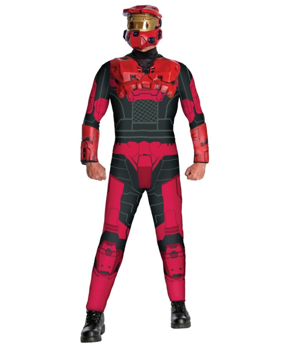 Adult Red Spartan Movie Halloween Costume - Men Costumes