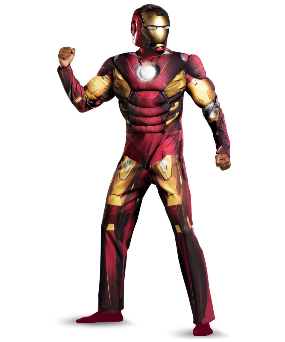 Avengers Iron Man Mark Vii Muscle Plus Size Adult Costume - Iron Man ...