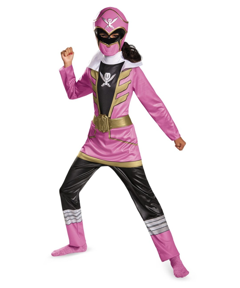 Pink Power Ranger Super Megaforce Girls Costume - Girls Costume