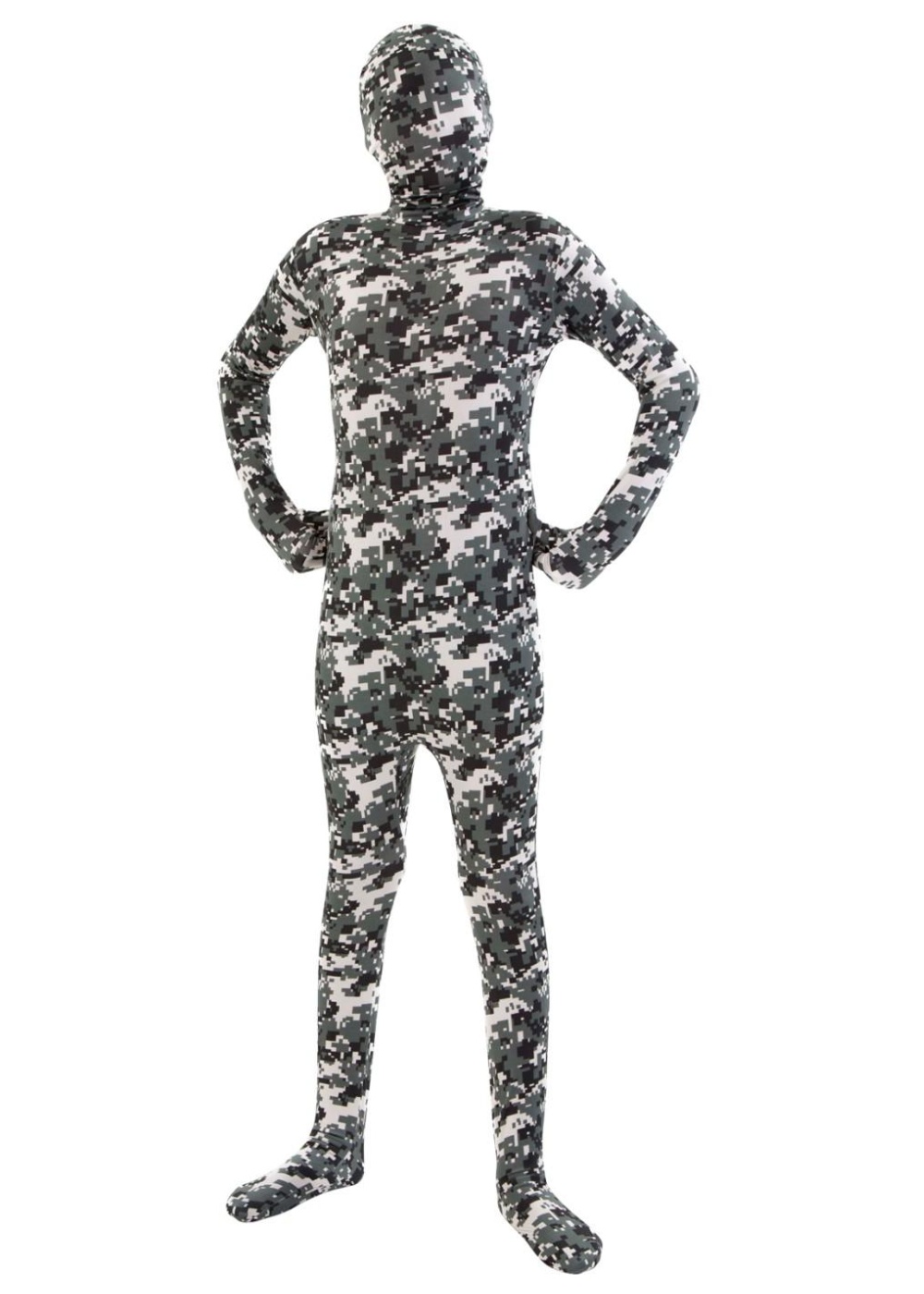 Pixilated Camo Skin Suit Boys Costume