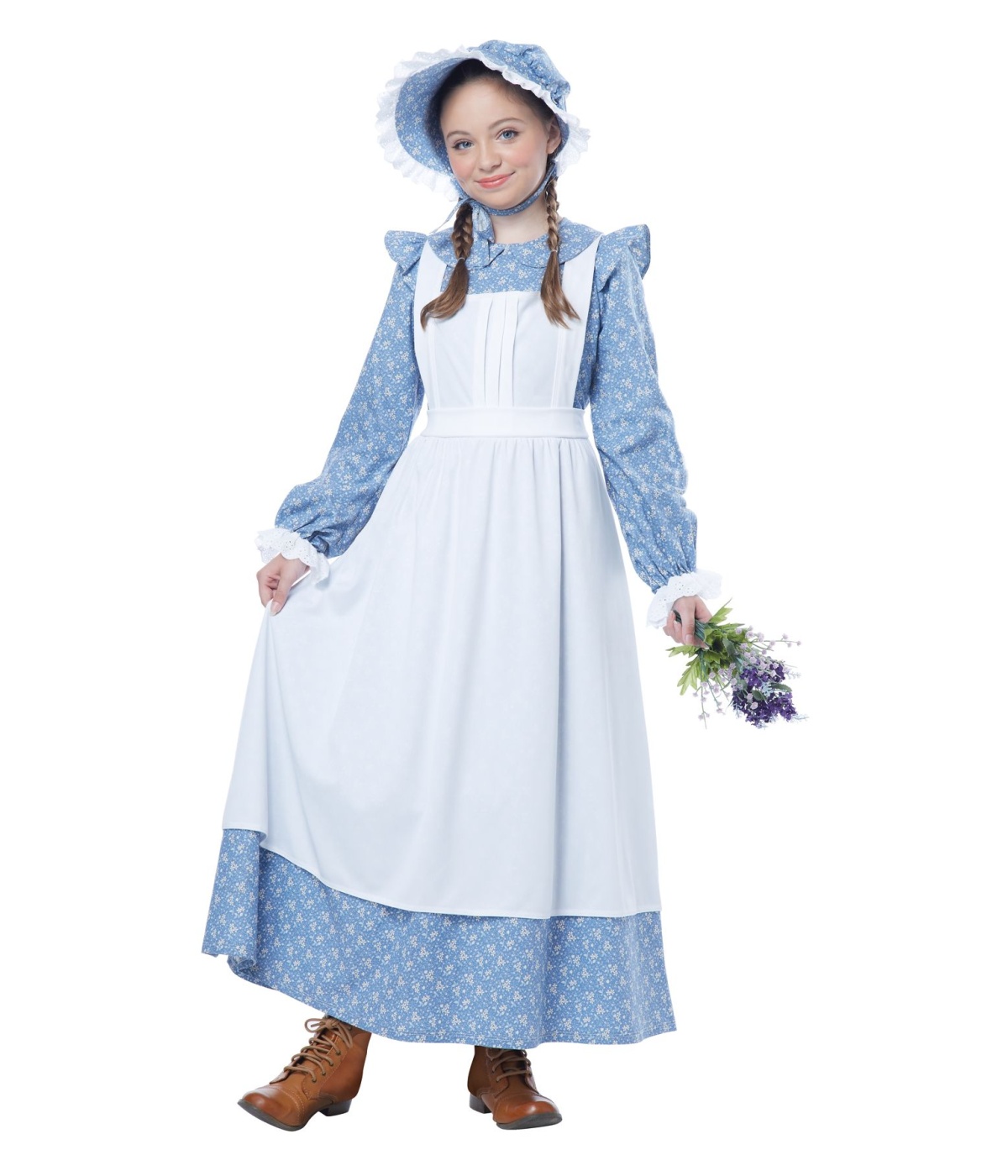 Kids Charming Pioneer Girl Dress Costume