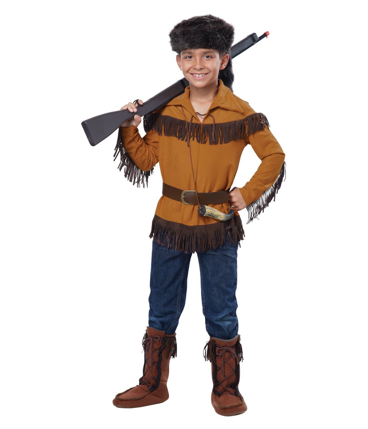 Cunning Frontier Boy Davy Crockett Boys Costume
