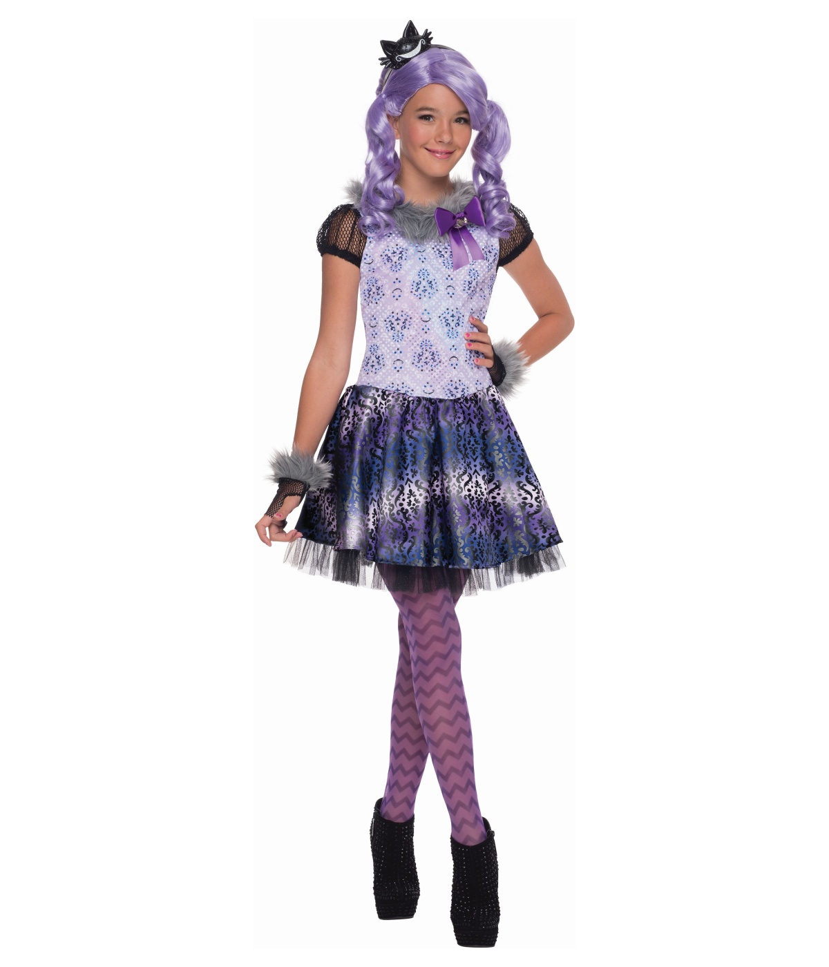 Kids Ever After High Kitty Cheshire Girls Costume Deluxe