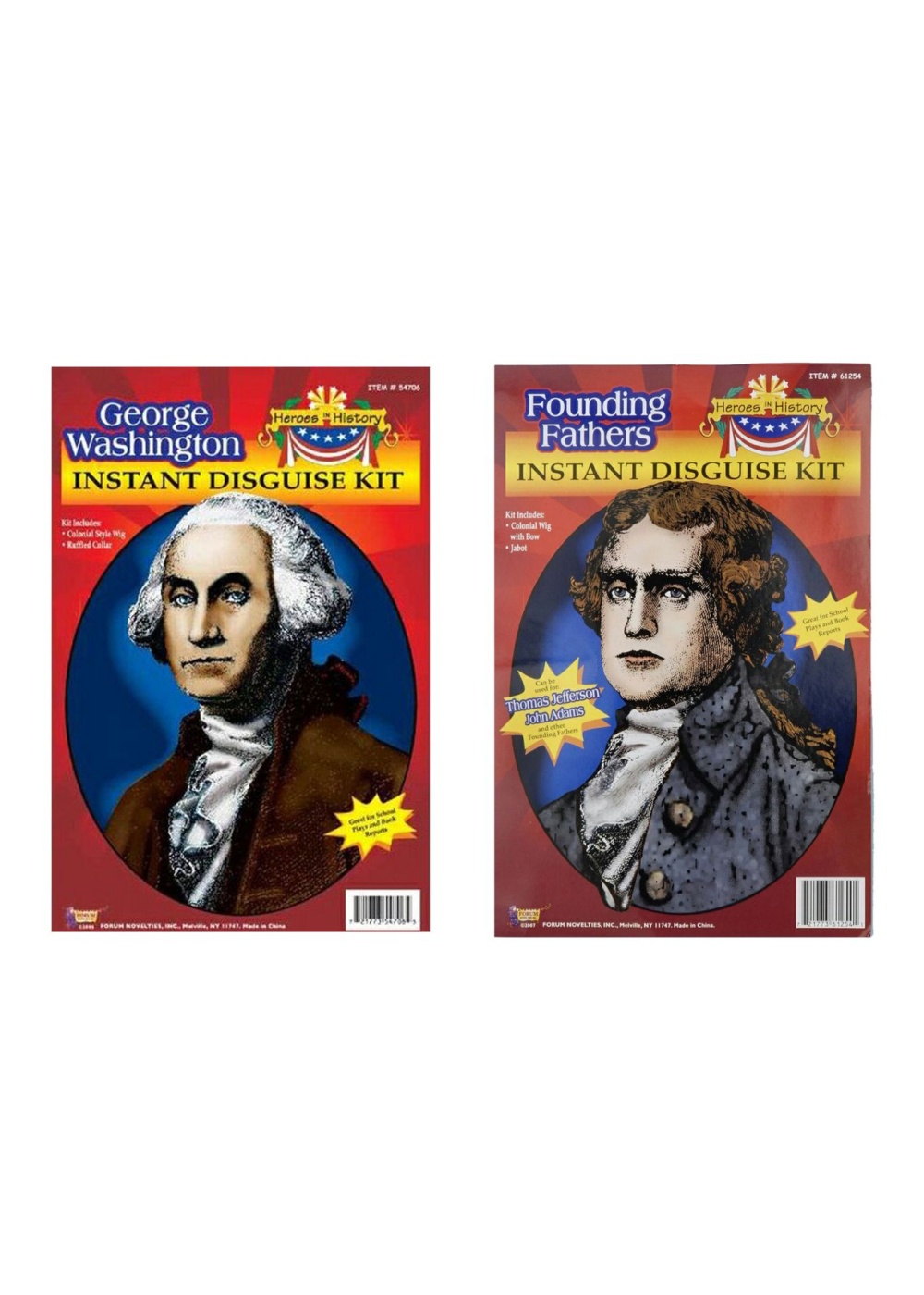 George Washington And Thomas Jefferson Costume Kit