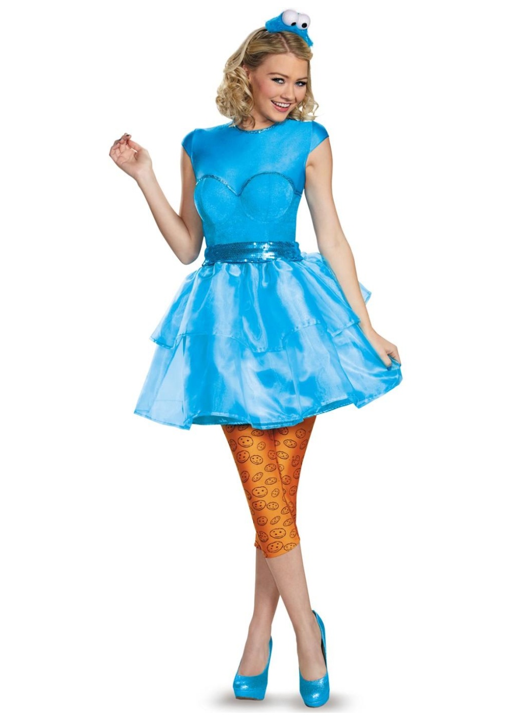 Sesame Street Cookie Monster Sweetheart Women Dress