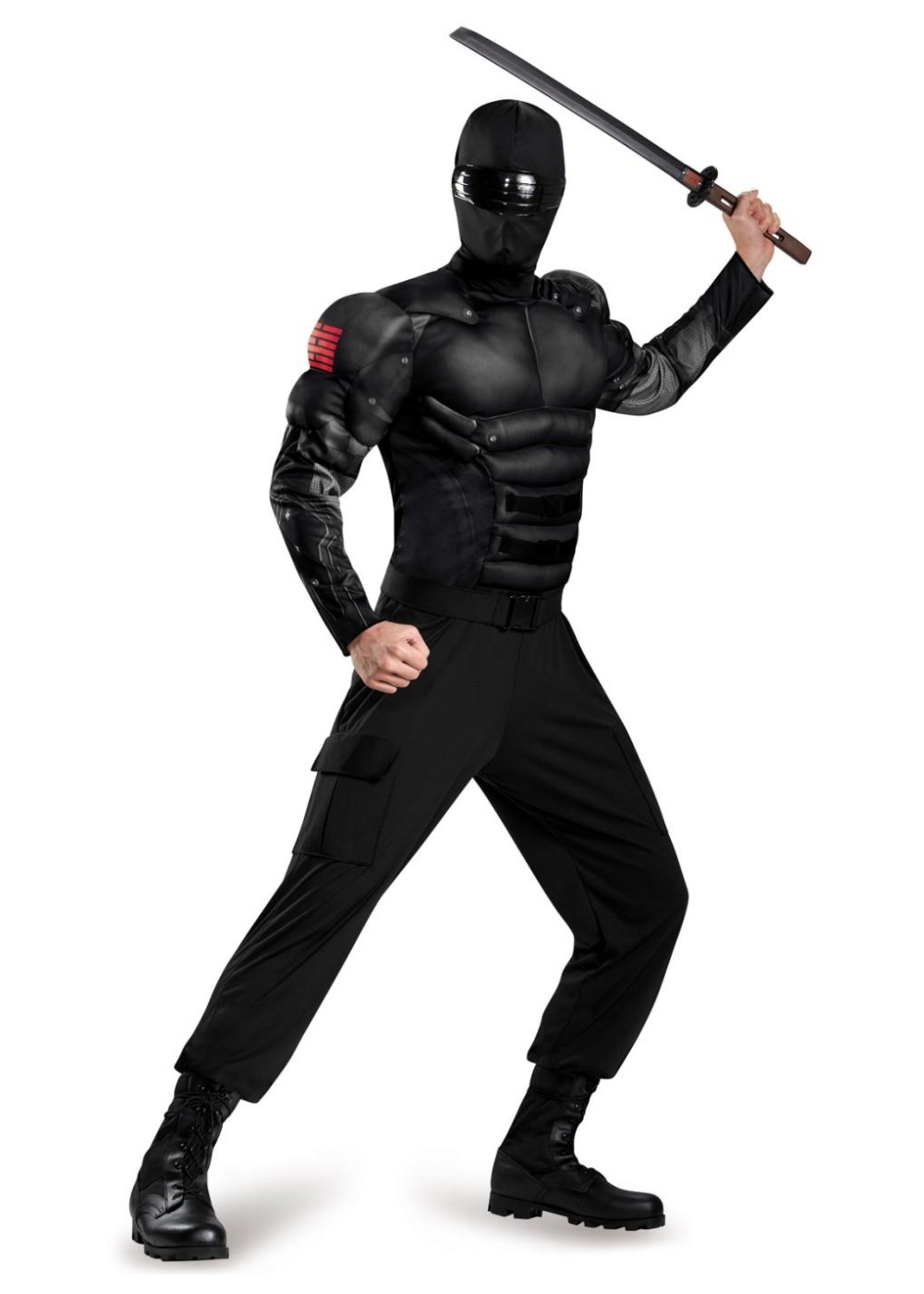 Gi Joe Snake Eyes Muscle Men Costume