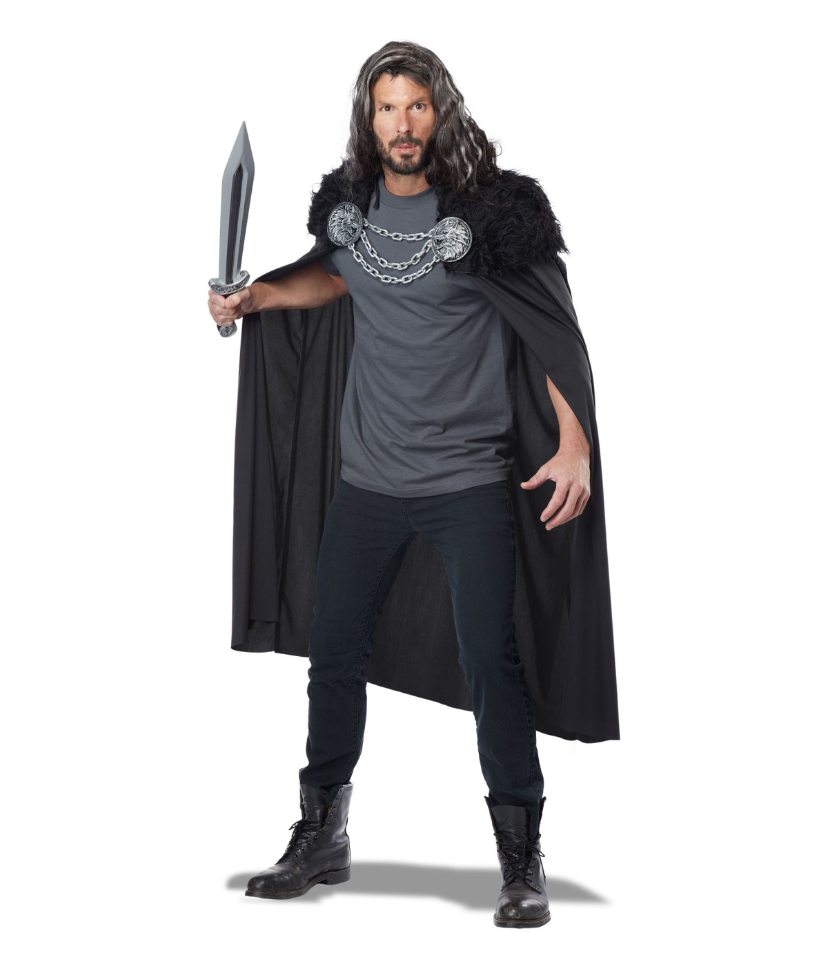 Wolf Clan Warrior Costume Cape