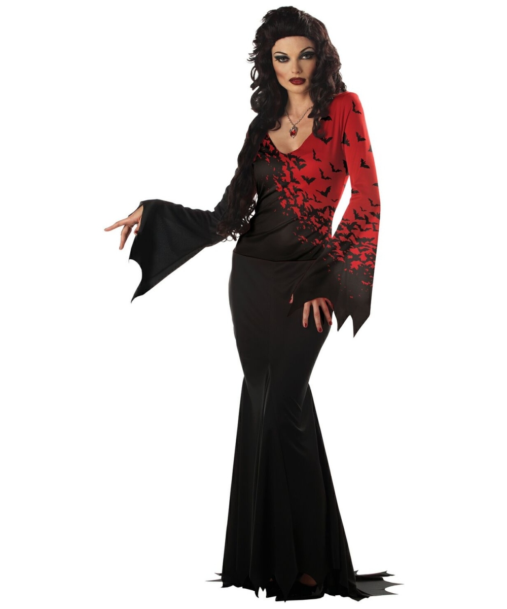 Adult Queen of Night Fall Vampire Halloween Costume