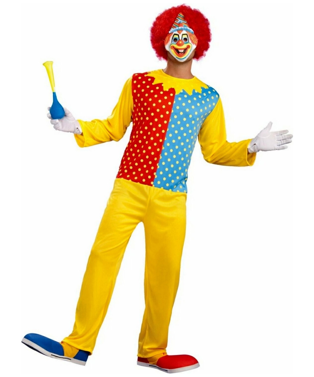 Adult Retro Clown Funny Costume - Clown Funny Costumes