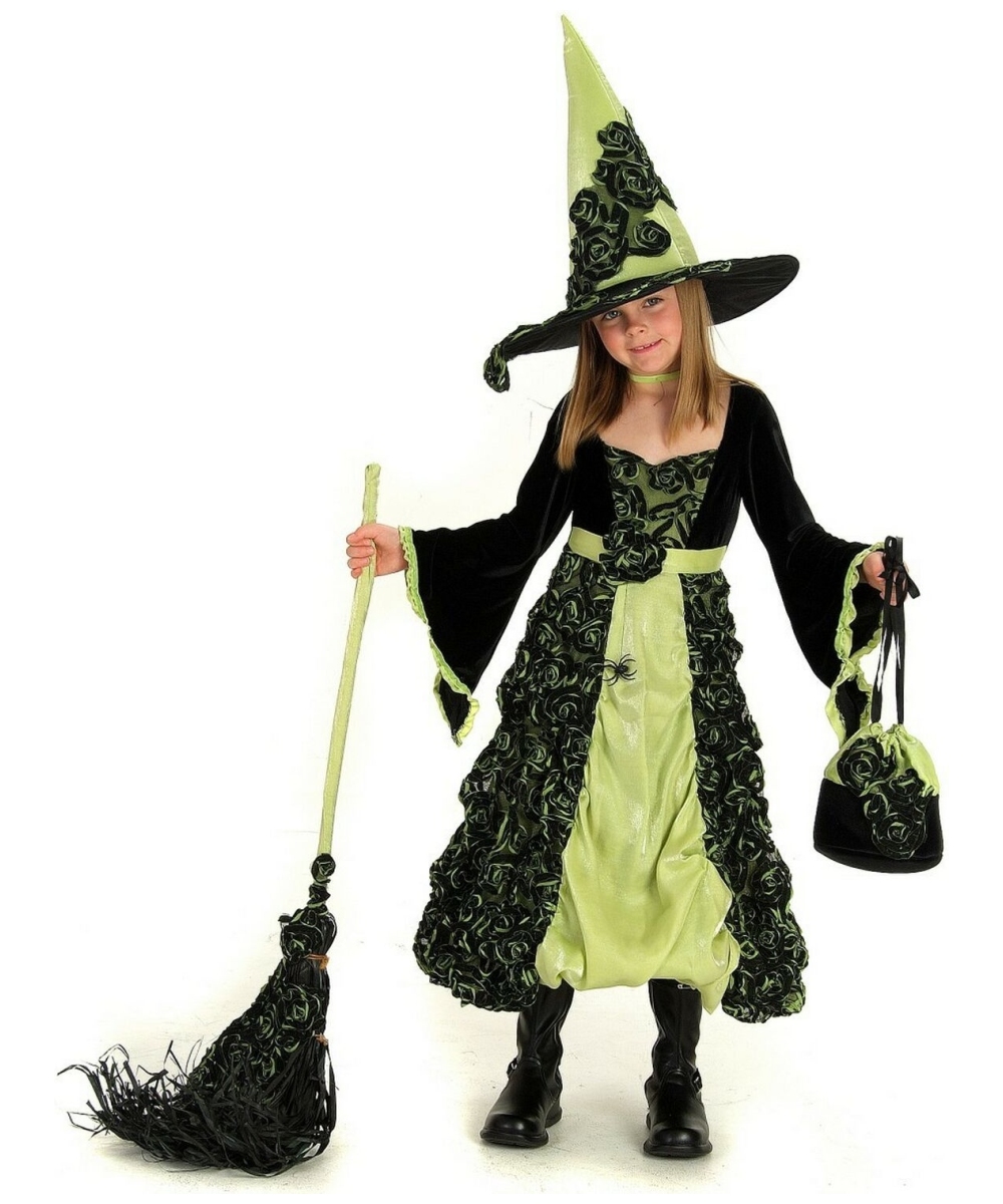 Rose Witch Costume - Kids Costume - Witch Halloween Costume at Wonder ...