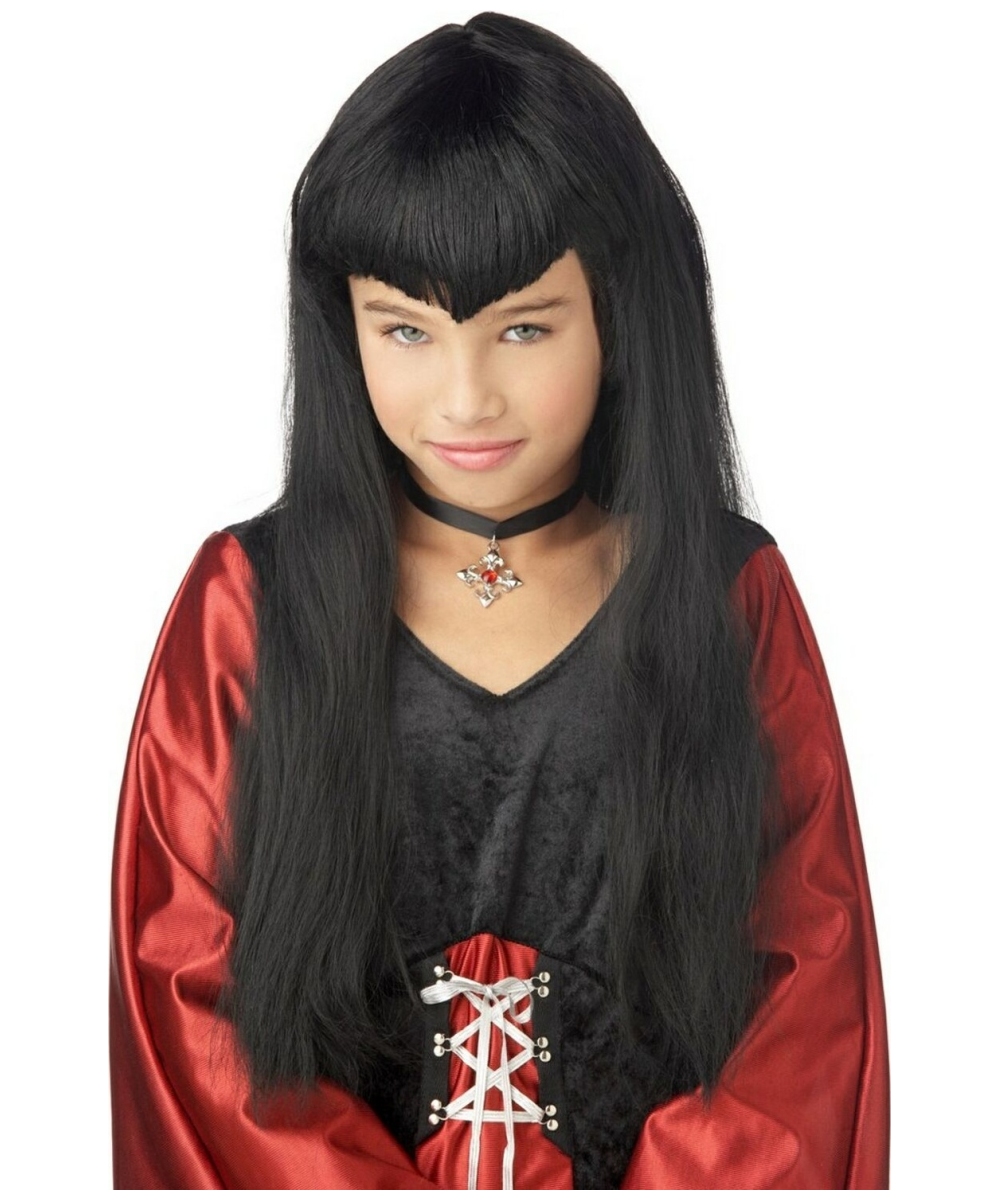 Vampire Girl Wig - Child Wig - Halloween Wig at Wonder Costumes