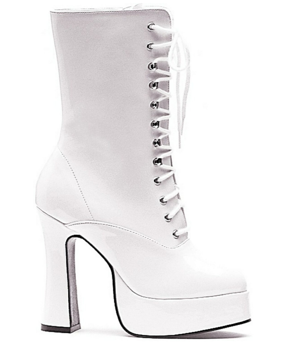 Adult White Dolly Boots - Halloween Costume