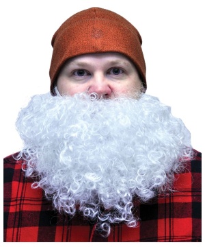Big & Curly White Beard