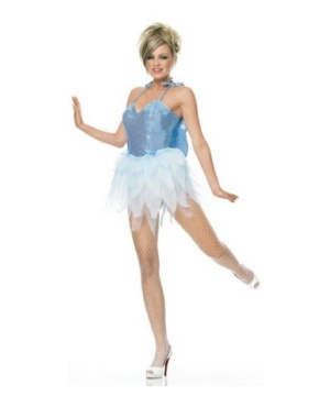 Fairy Blue Glitter Womens Costume