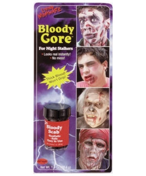 Blood Fresh Scab Costume Makeup