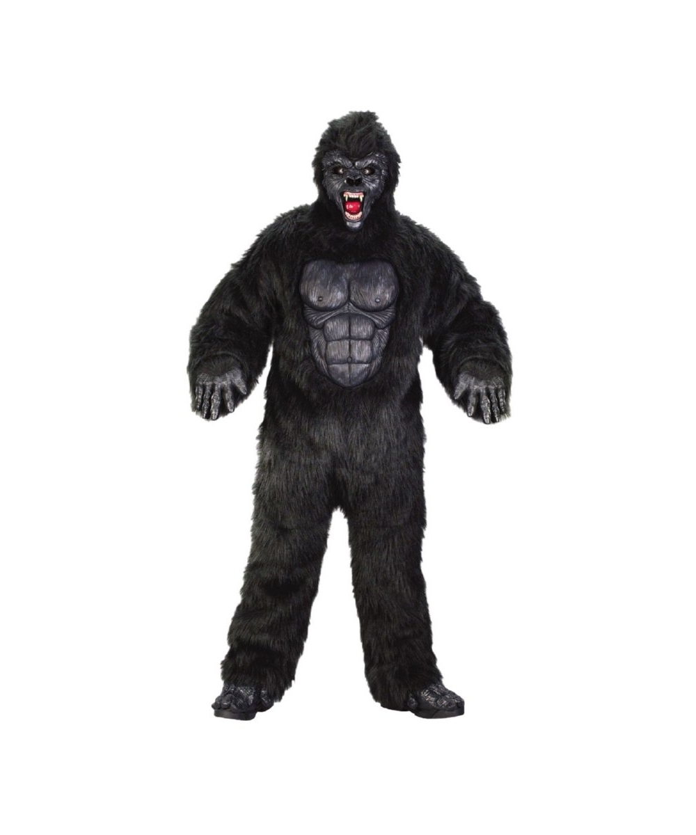 Adult Ferocious Gorilla Monkey Animal Costume - Men Costumes