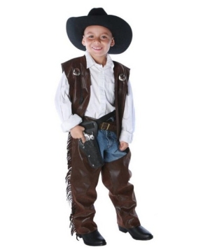 Vest and Chaps Cowboy Kids Costume