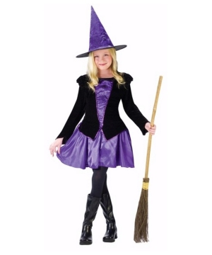 Elegant Miss Witch Kids Costume