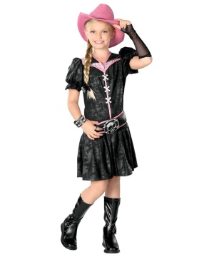 Rockabilly Kids Cowgirl Costume - Girls Costume