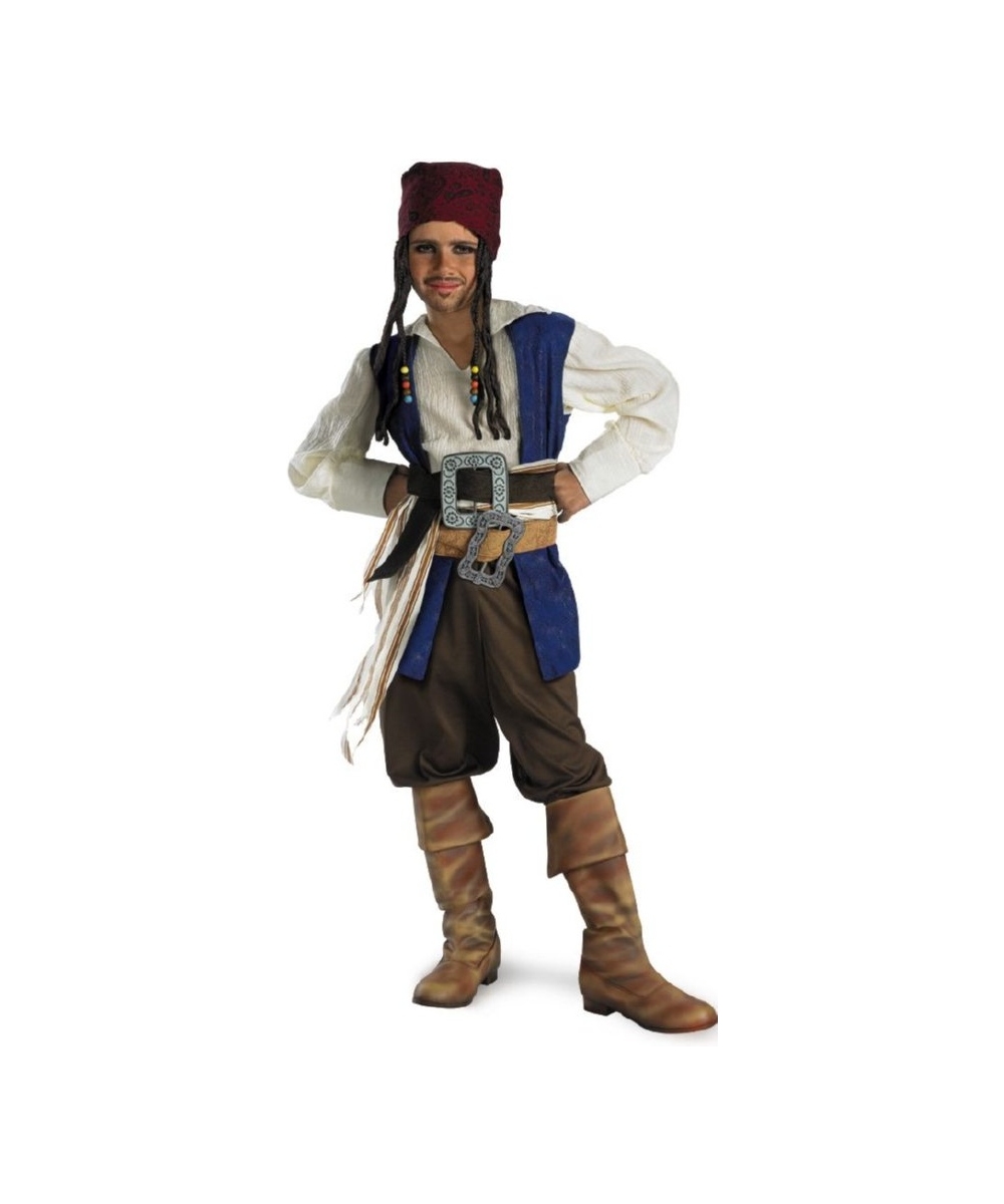  Captain Jack Sparrow Boys Teen Costume