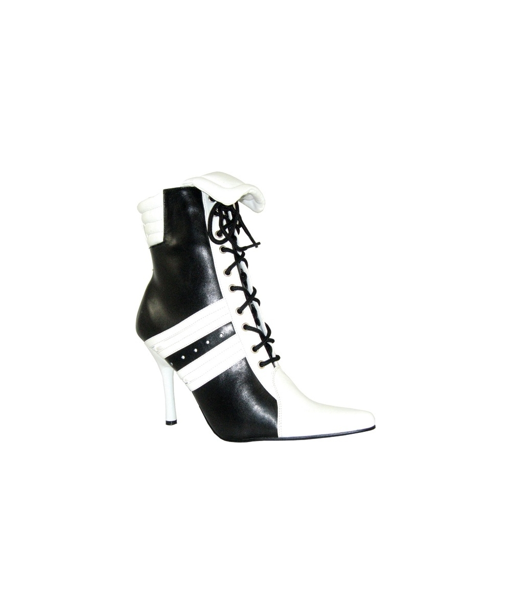  Blackwhite Laceup Ankle Boot