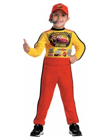  Pit Crew Lightening Mcqueen Costume