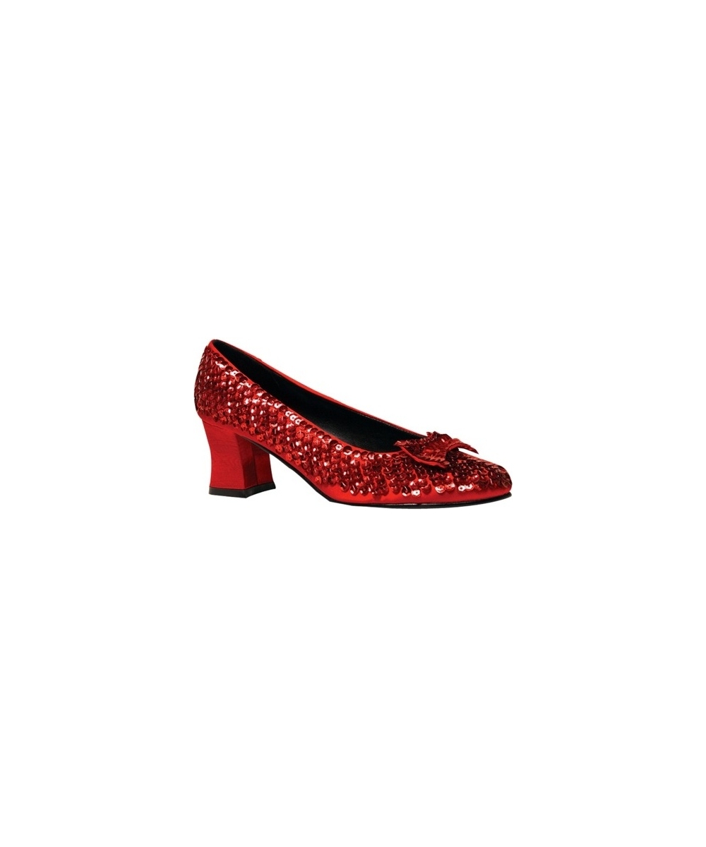  Red Sequin Woman Shoes Costumes