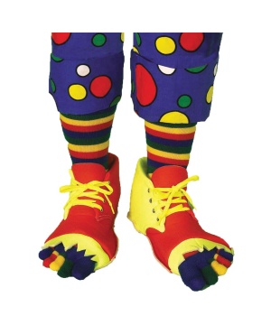Clown Shoes & Toe Sock Adult Kit