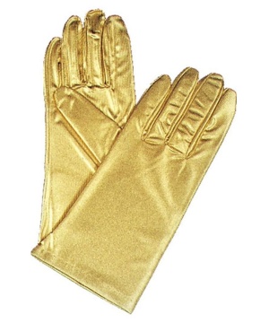  Gloves Metallic Gold