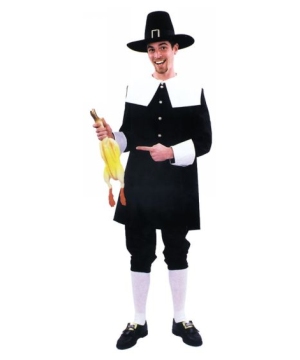 Adult Pilgrim Man Costume - Men Halloween Costumes