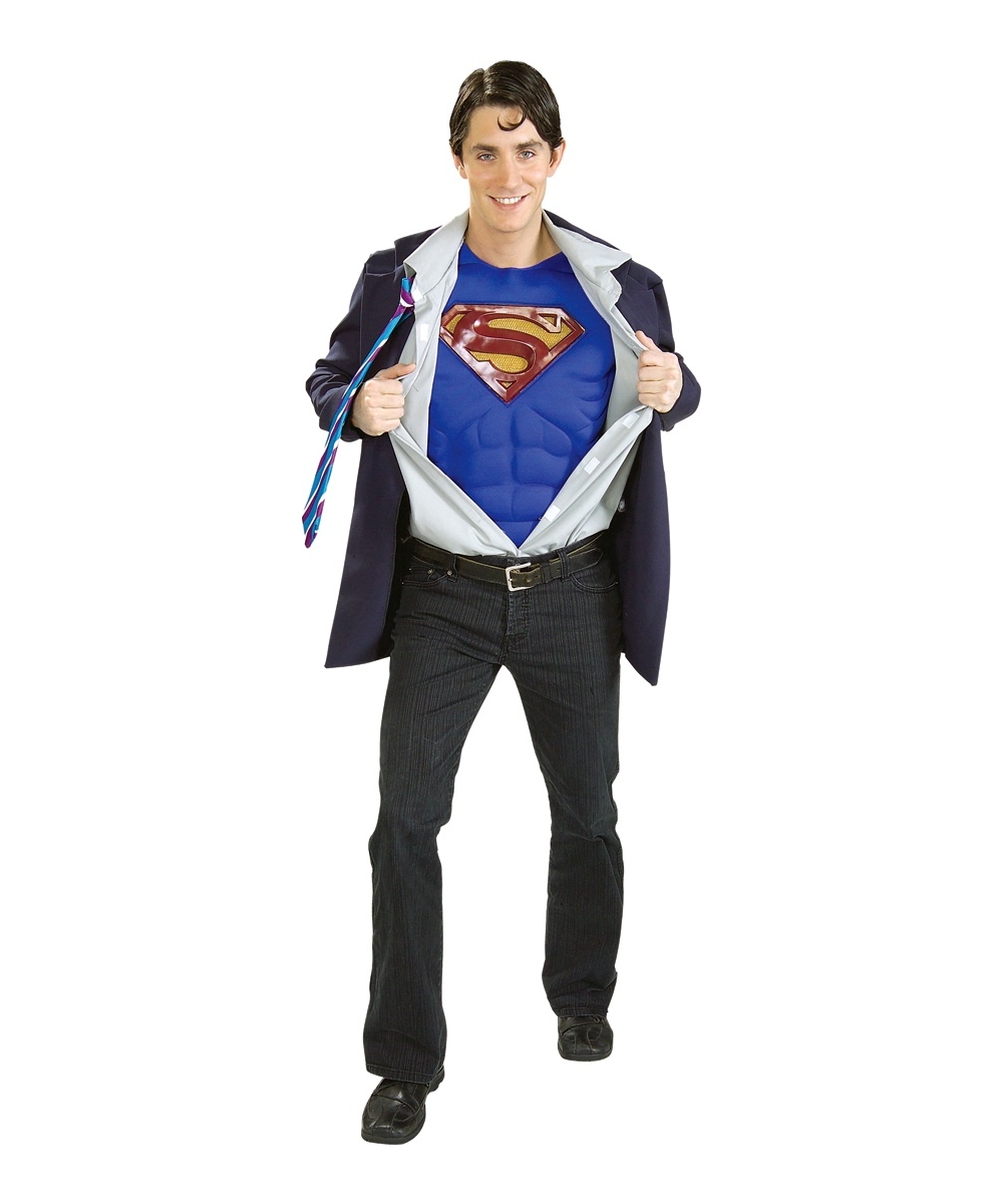 Adult Clark Kent Superman Movie Costume Superhero Costumes