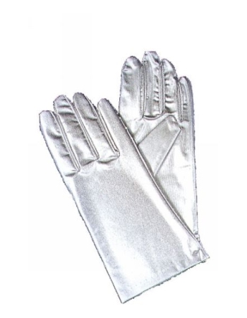  Gloves Metallic Silver