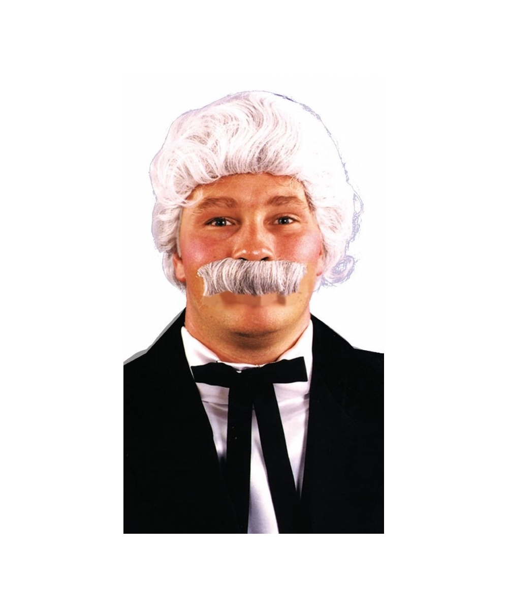 Mark Twain Wig And Mustache Set Halloween Costume