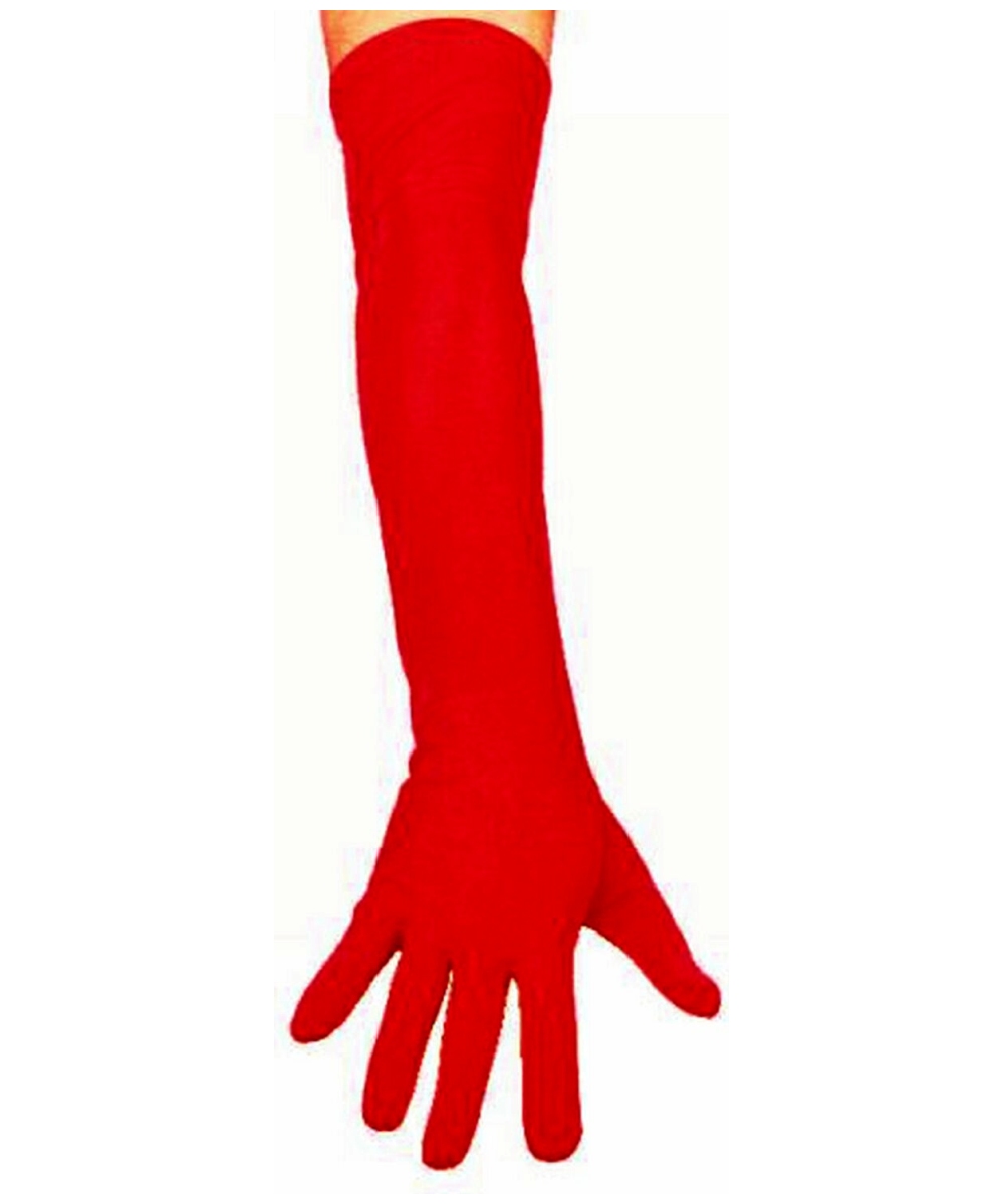  Red Elbow Length Gloves