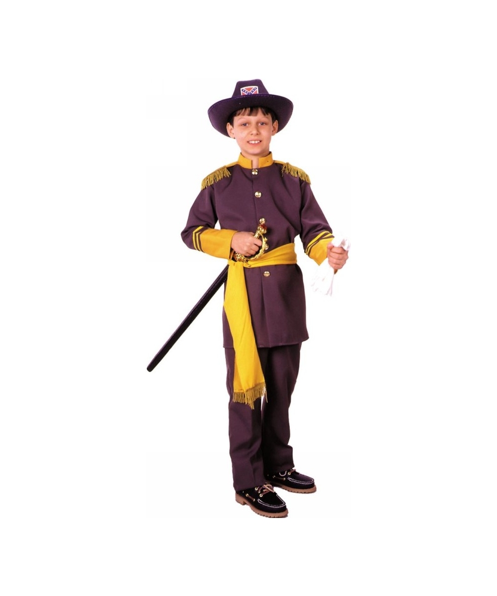 Lee Civil War Confederate Fancy Dress Halloween Child Costume General Robert E 