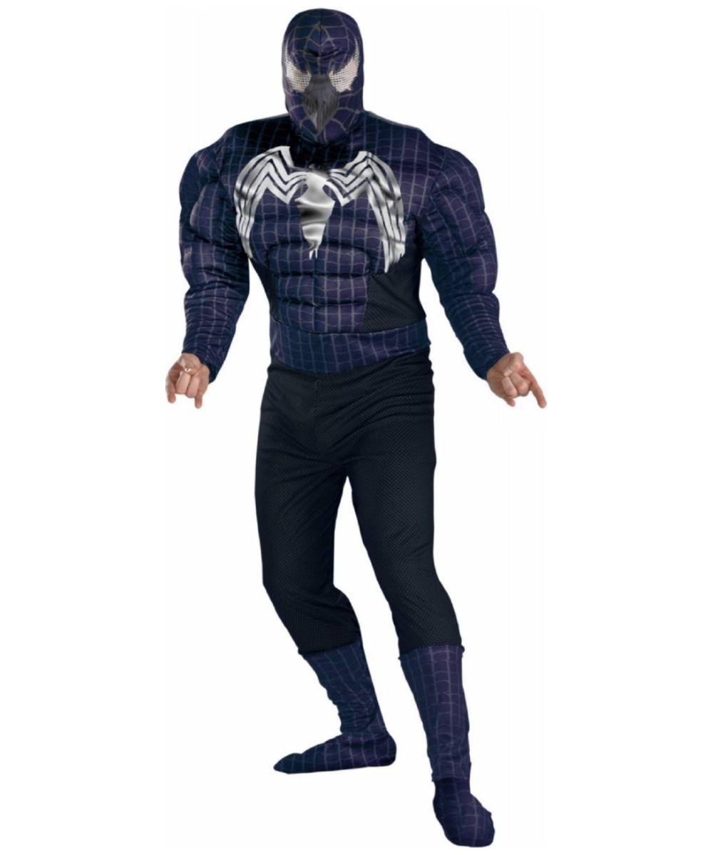 Spiderman 3 Venom Muscle Adult Costume Men Spider Man Costumes