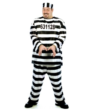  Convict Costume plus size Costume