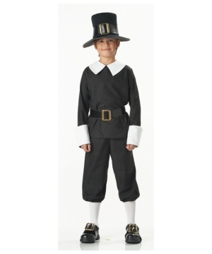 Kids Pilgrim Boy Costume - Kids Halloween Costumes
