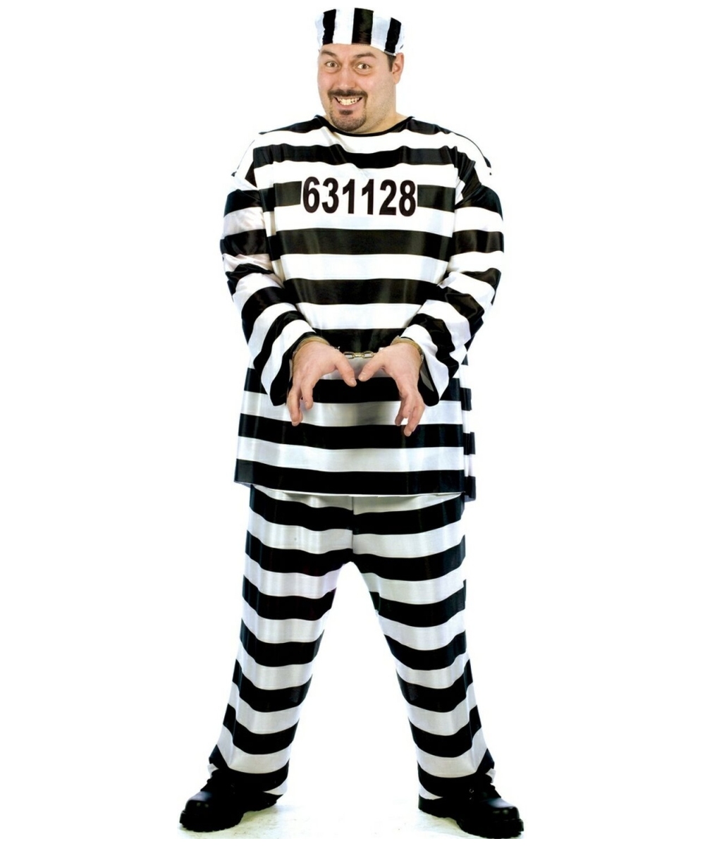  Convict Costume plus size Costume