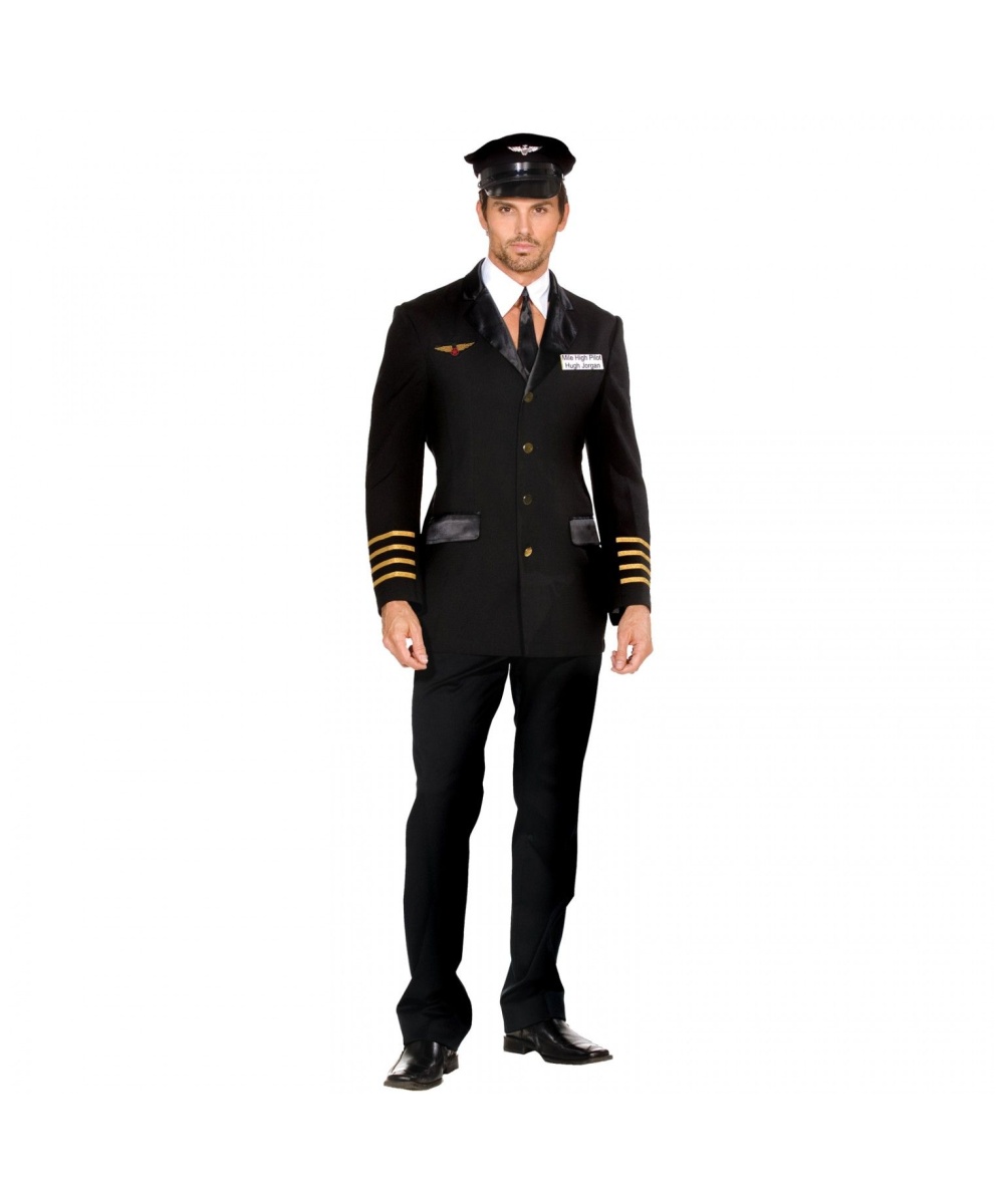  Pilot Hugh Jorgan Men Costume